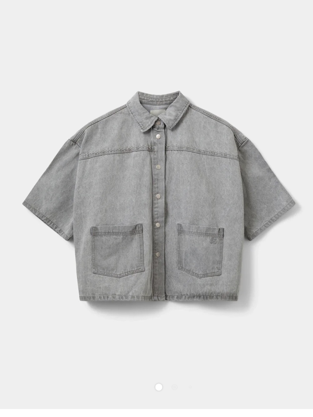 Brand new !! SOFIE SCHNOOR MELISSASW DENIM LOOSE FIT OVERSHIRT - Stone Grey